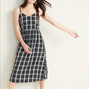 Old Navy Plaid Midi Dress Size XL Tall NWT